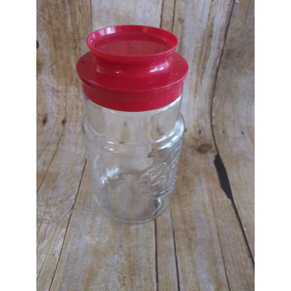 Vintage Anchor Hocking 1779 Liberty Bell Jar w/ red Lid (shelf) - Picture 4 of 4